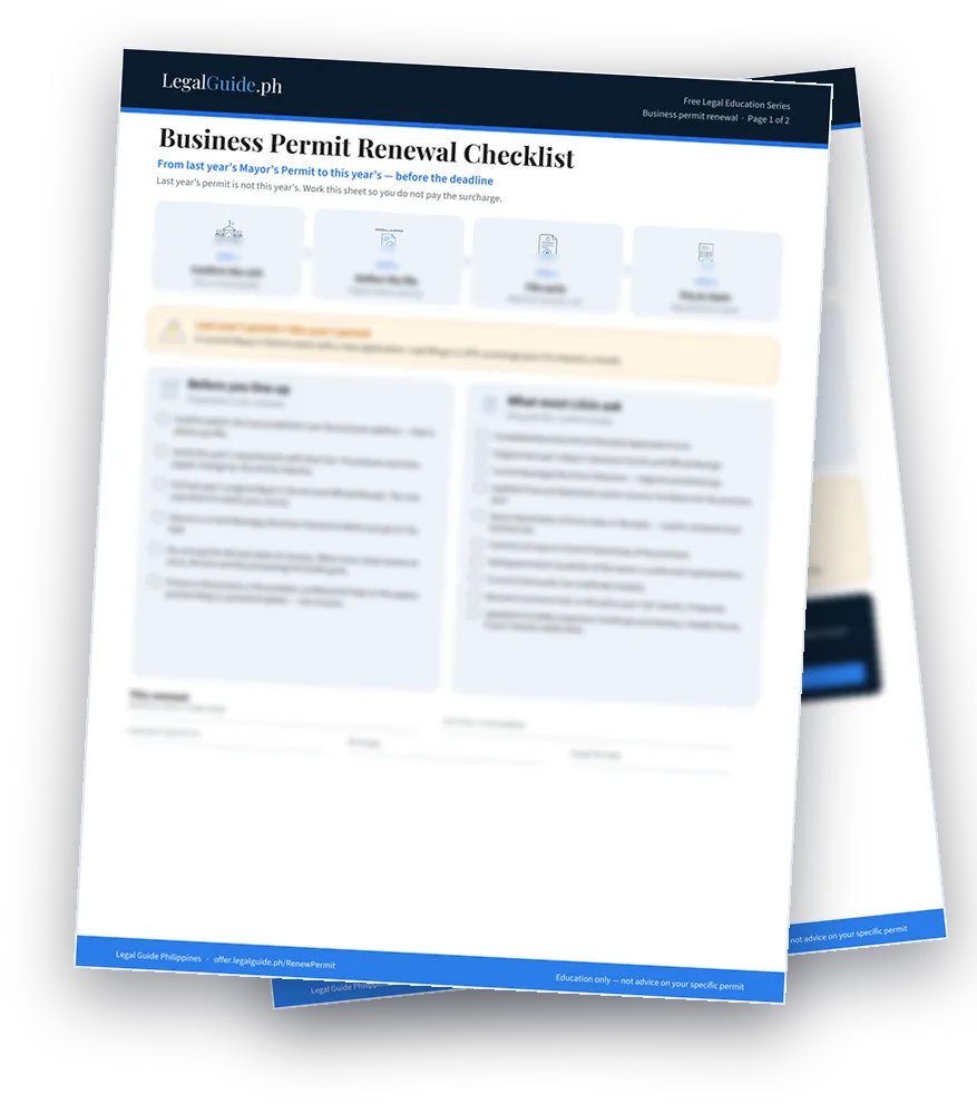 Business Permit Renewal Checklist (PDF)